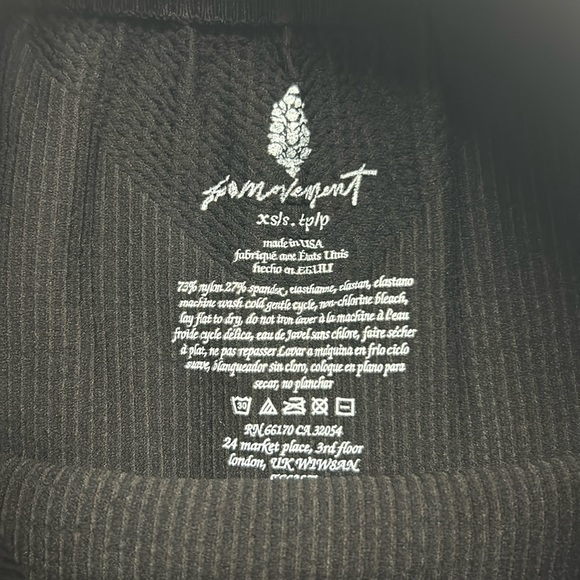 Free People Movement Happiness Runs Prajna Shorts XS/S Black NWOT - Picture 4 of 4